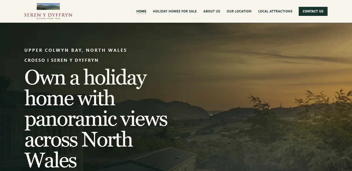 Homepage preview of Seren y Dyffryn